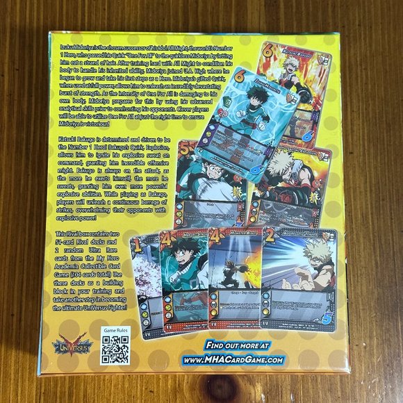 My Hero Academia Collectible Card Game: Isuku VS Bakugo 2 Player Rival Box - Picture 2 of 5